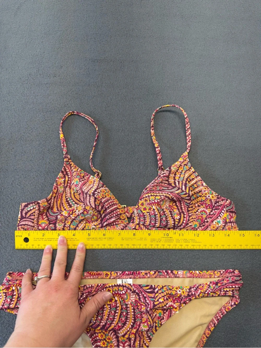 J. Crew Women’s Pink Paisley Two-Piece Bikini Set